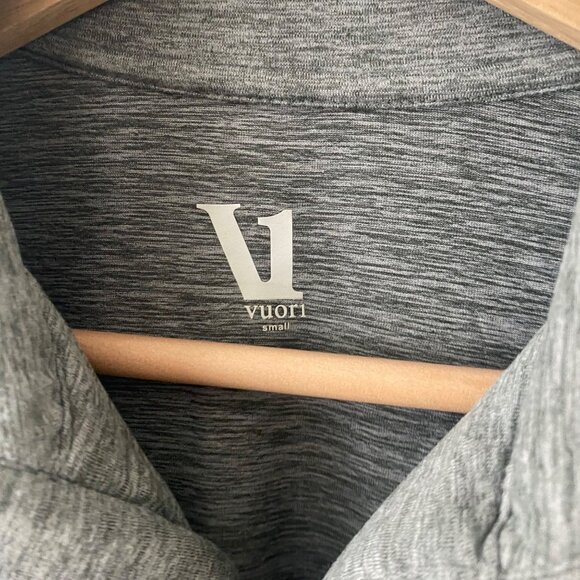 Vuori Pullover Zipper Long Sleeve Shirt Top Gray - Picture 6 of 12